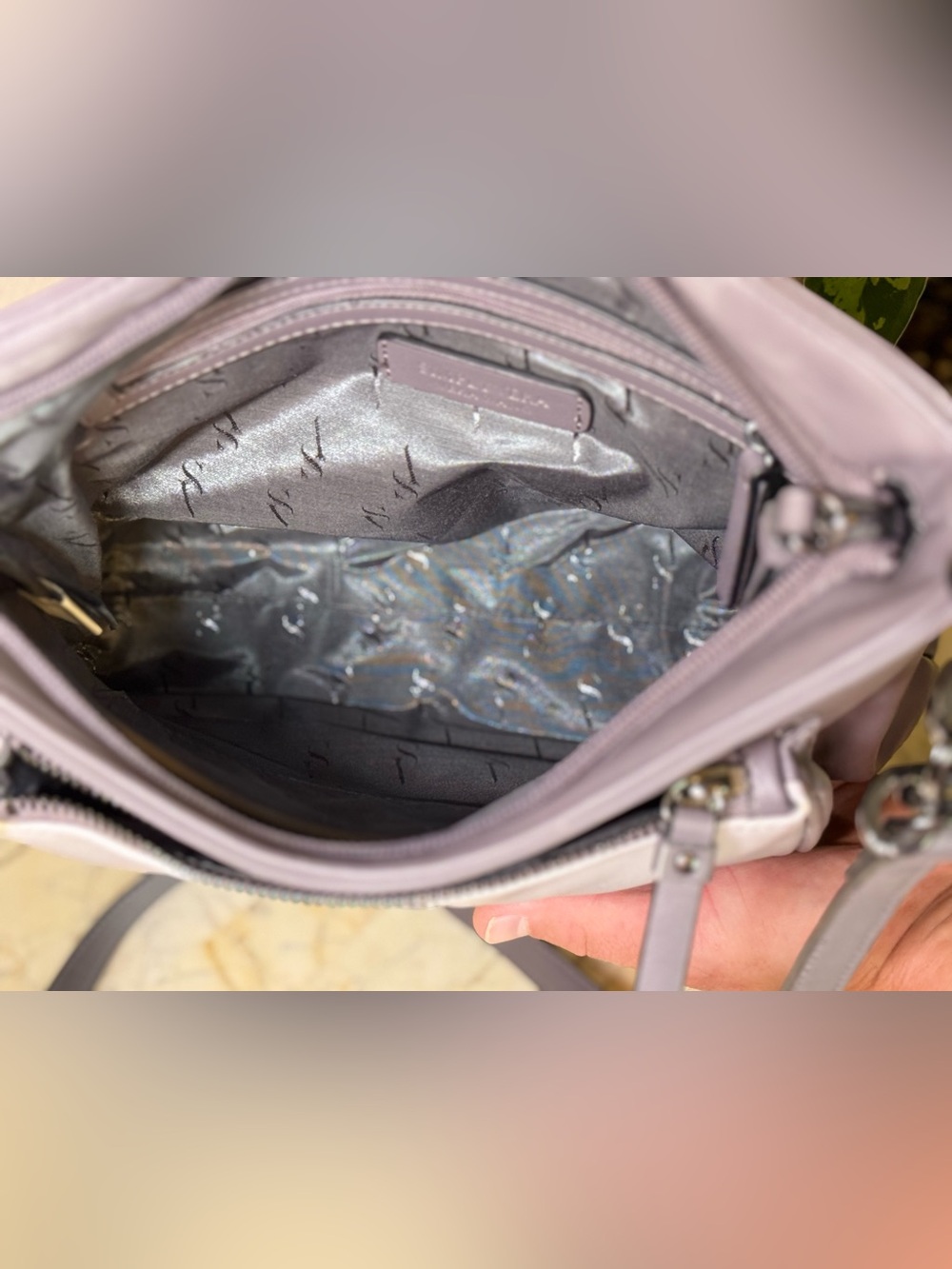 Vera Wang Grey Shoulder Bag - Picture 7 of 10